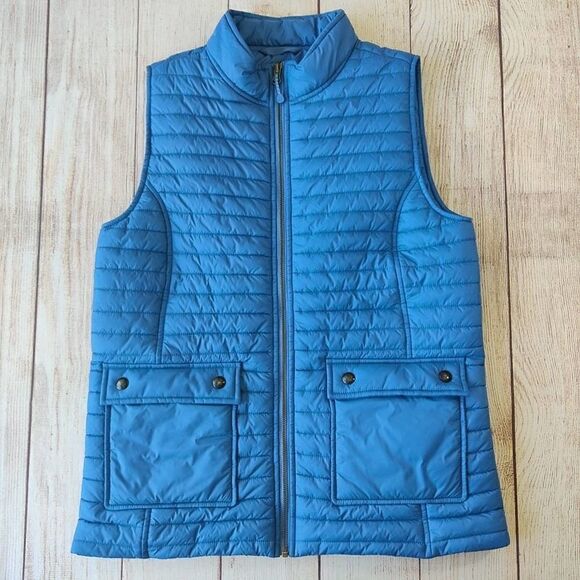 Vineyard Vines puffer pocket vest tide blue S - Picture 4 of 9